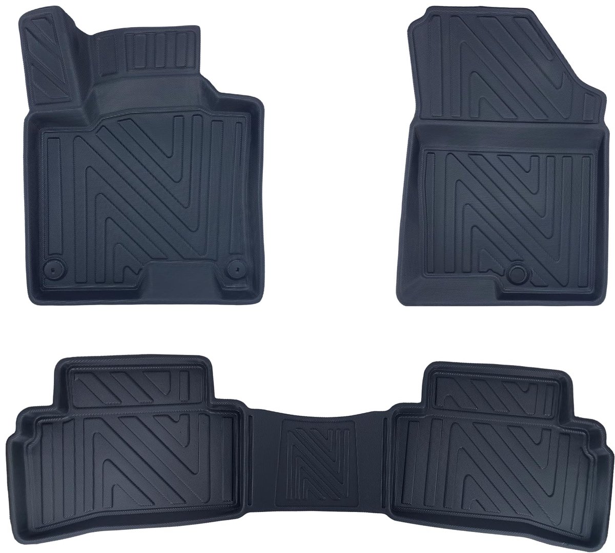 Famanu – Rubber matten voor Kia Sportage Smart Pakket Hybrid vanaf 2022, perfecte pasvorm, antislip en geurloos, complete set