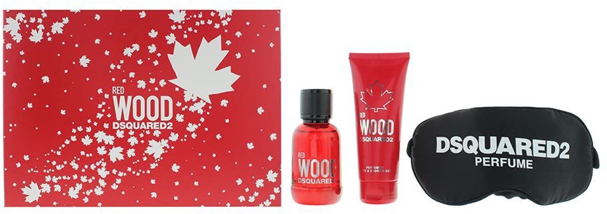 Red Wood Gift Set Eau De Toilette (edt) 50 Ml, Shower Gel 100 Ml + Maska Na Spaní