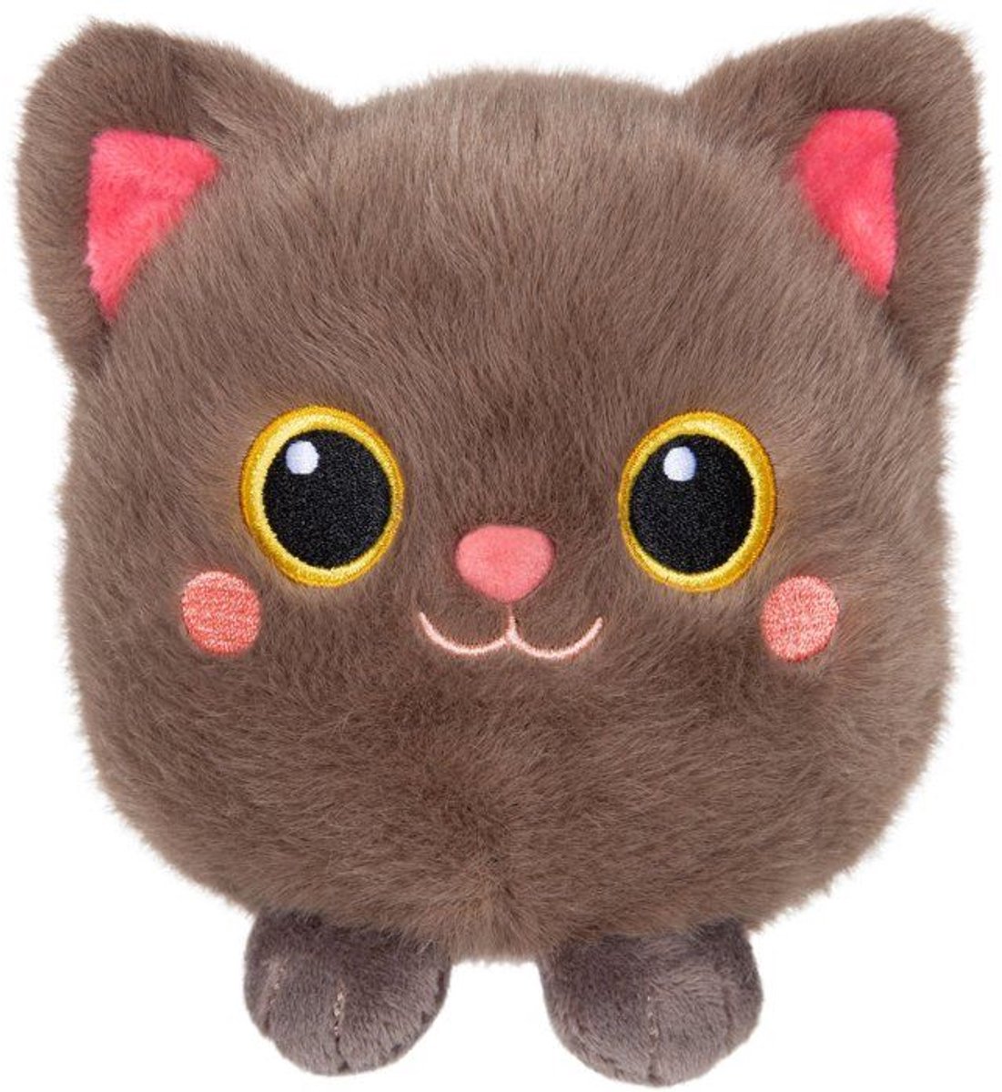 Moko Maru Kitty pluche speelgoed - GIPSY TOYS - 12 cm - Taupe