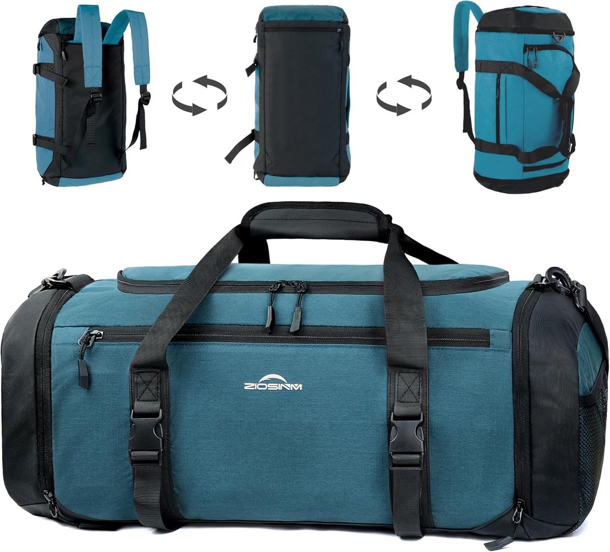 Sporttas - Blauw - 58 x 28 x 26 cm - Waterdichte Sporttas met Schoenenvak en Isolatie - Voor Heren en Dames