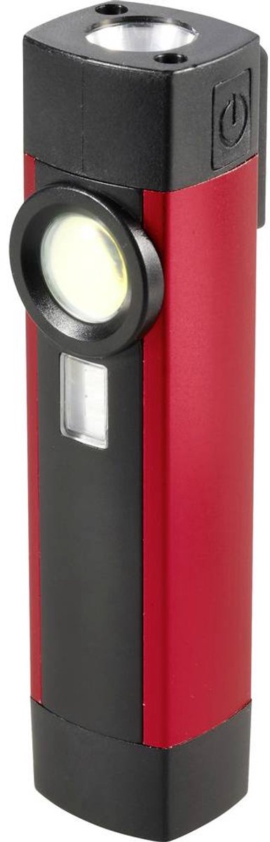 TOOLCRAFT TO-11210388 LED-staaflamp COB LED, SMD LED werkt op Li-ion oplaadbare batterij 200 lm, 120 lm, 70 lm