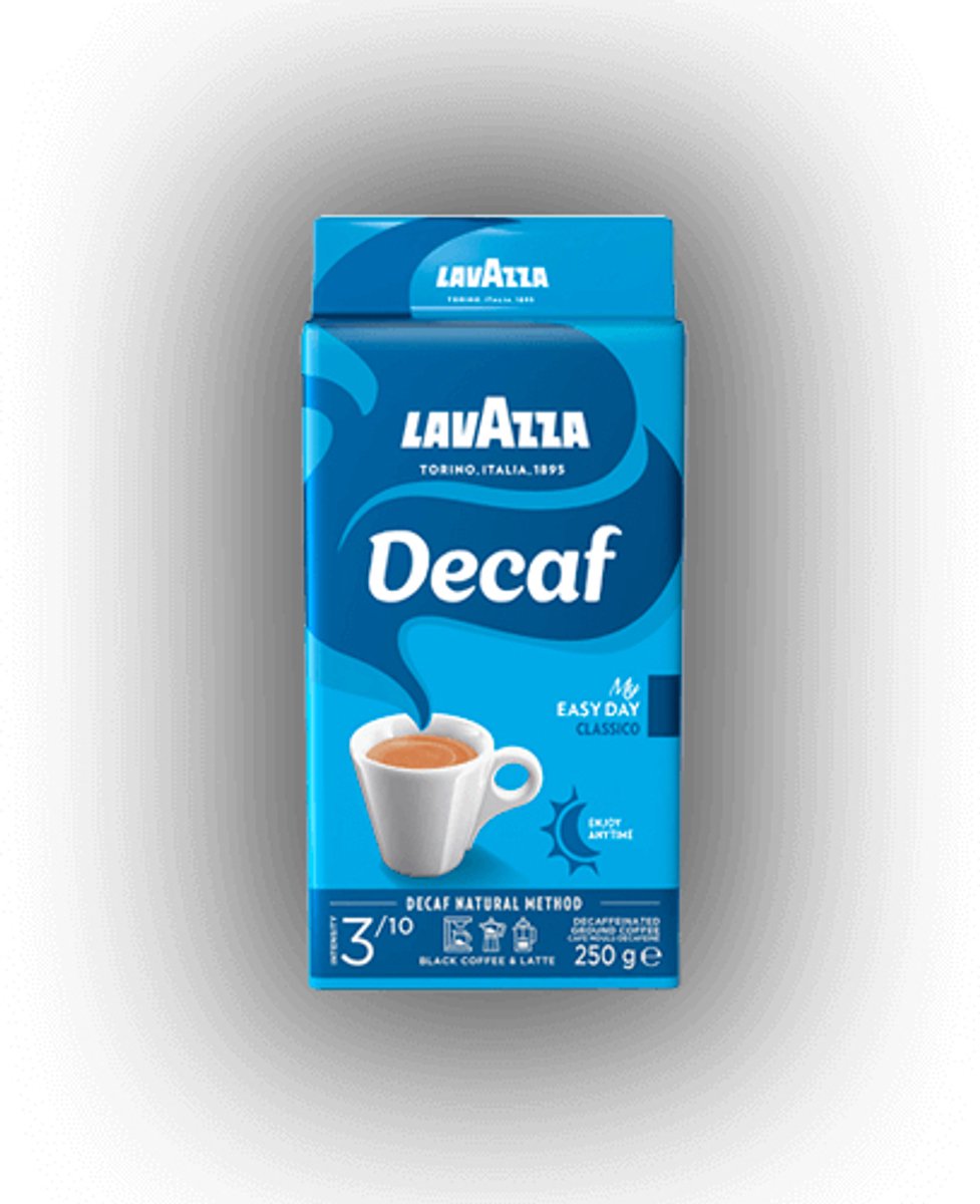 Lavazza DEK Cafeïnevrij Gemalen koffie - 250 gram thumbnail 4