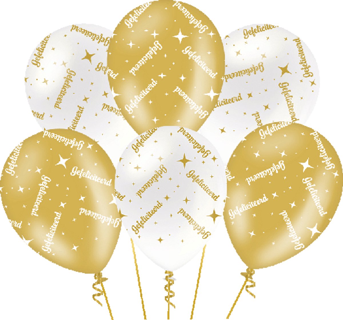 Fancy party balloons - Gefeliciteerd