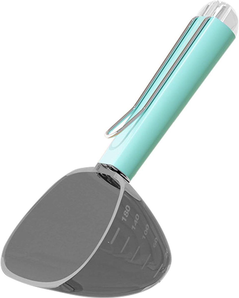 Maatlepel voor dierenvoer - Maatbeker voor dierenvoer - Multifunctioneel - Met afsluitclip - Hygiënisch en duurzaam - Met maatverdeling - Gemakkelijk schoon te maken - Stevig en duurzaam - Geschikt voor dagelijkse voeding - Lichtblauw