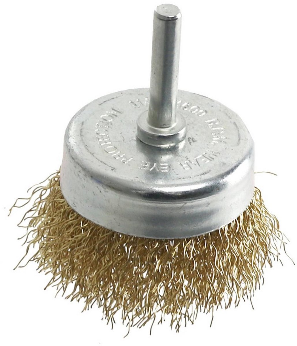 EUROTOOLS Komborstelset voor boormachine en accuschroevendraaier, messingkleurig 3-delig