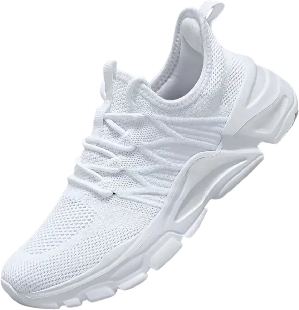 Currero Schoenen Heren Sneakers Comfortabel Wandelschoenen Casual Volwassenen 44.5 Wit