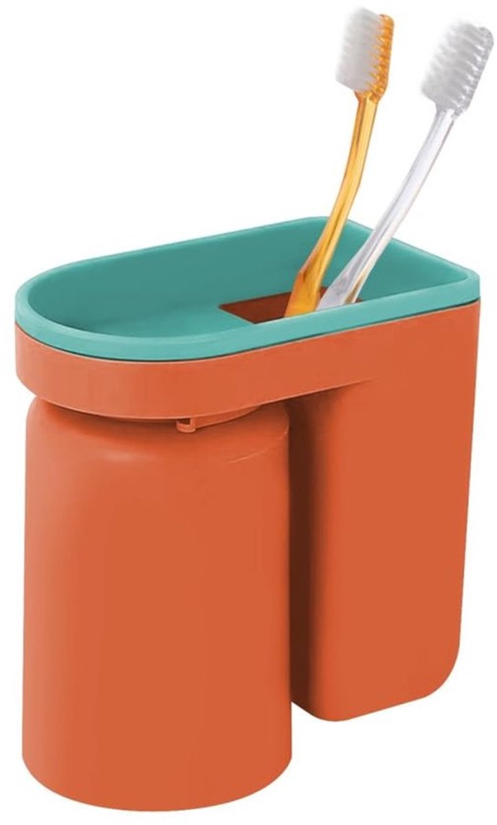 Tandenborstelhouder - Wandgemonteerd - Geen gaten - Badkamer Accessoires - Tandenborstel Beker - Ruimtebesparend - Eenvoudige installatie - Badkameraccessoires