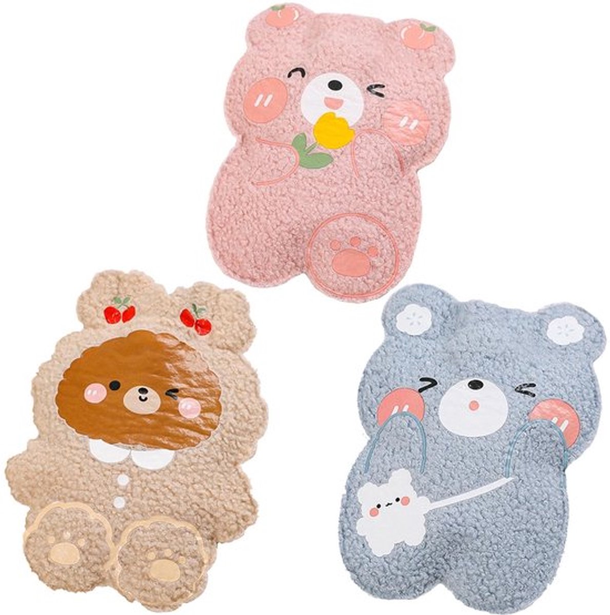 Warmwaterkruik met pluche hoes - Lekvrij - Handwarmer - Warmwaterzak - Comfortabel - Geschikt voor binnen en buiten - Warmwaterfles