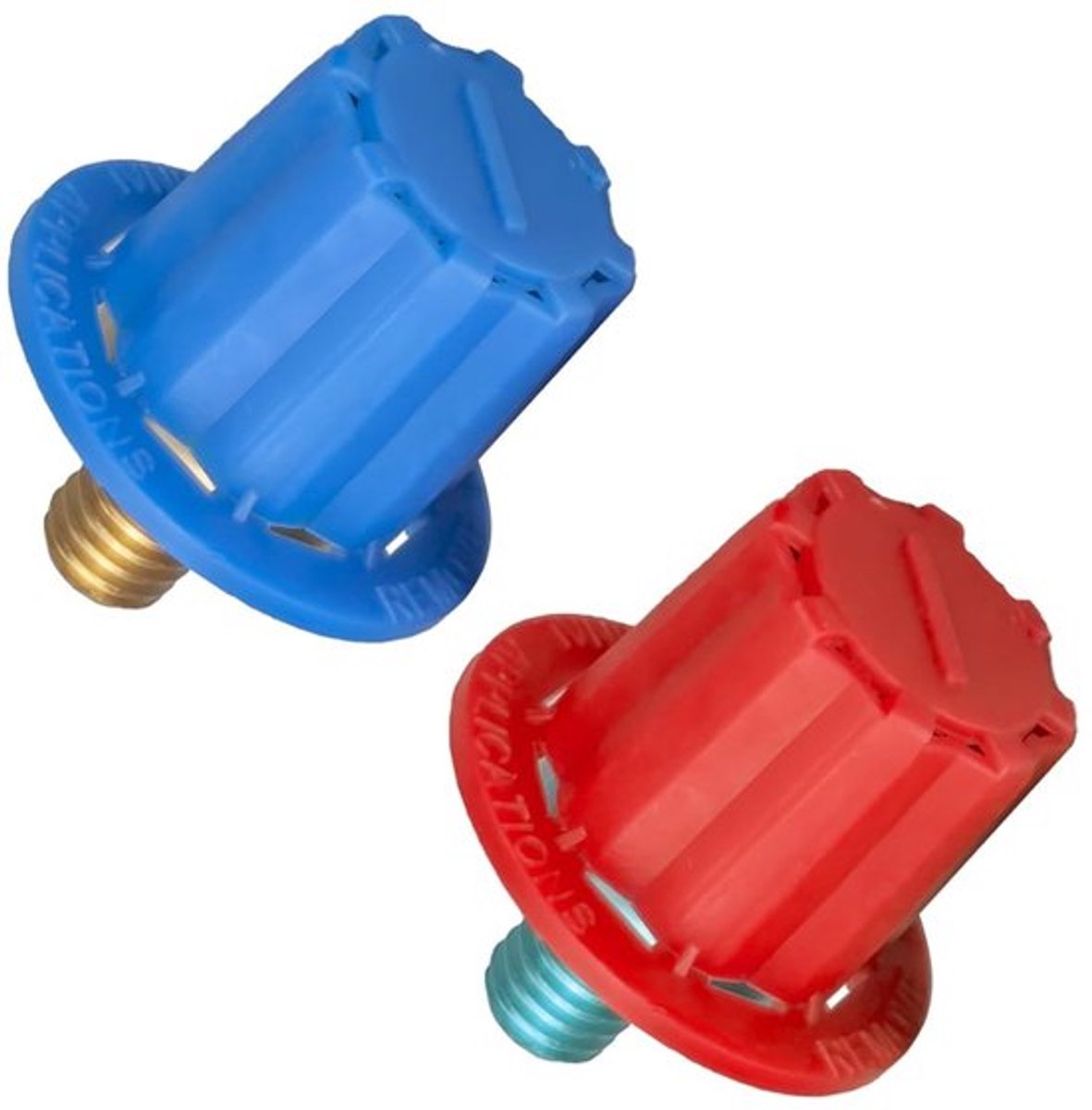 Set van 2 Messing Batterijpoladapters voor Autoaccu's