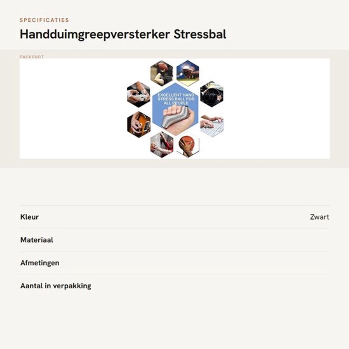 Handduimgreepversterker Roestvrij Staal - Stressbal - Krachttrainer - Vinger/Pols/Arm Trainer - Draagbaar/Lichtgewicht - Full Palm Design