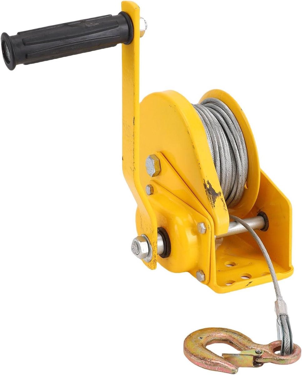Handlier Zwaar Gebruik - Trek Lier - Zware Lasten Hefen - Automatische Tweewegrem - 1200 Lbs - Metaal