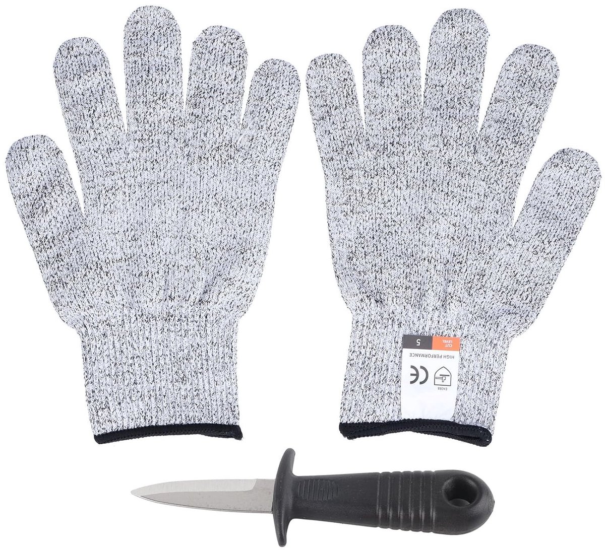 Oesters openen met een professioneel oestermes en handschoenen met niveau 5 bescherming, inclusief duurzame accessoires voor restaurants en thuisgebruik