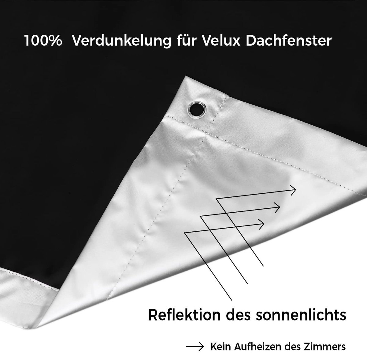 SnelShoppen - Update Zonnebescherming Dakvenster Rolgordijn Verduisteringsstof Hittebescherming Voor Velux Roto-vensters - Zonder te Boren - Verduiste