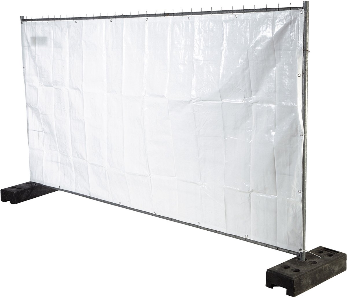 Bouwhekdoek Wit 1,76 x 3,41 Meter | Per Stuk