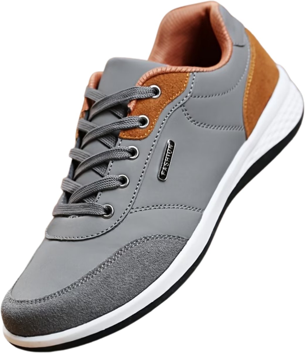 Currero Schoenen Heren Sneakers Comfortabel Wandelschoenen Casual Volwassenen 38.5 Grijs