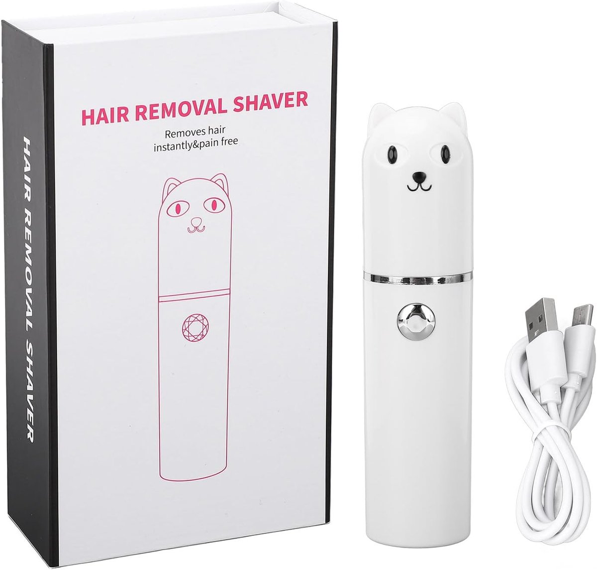 SnelShoppen - Mini Beard Trimmer - Pocket Haartrimmer voor Mannen - USB Oplaadbare Draagbare Baardverzorgingsmachine - Compact en Lichtgewicht voor Th