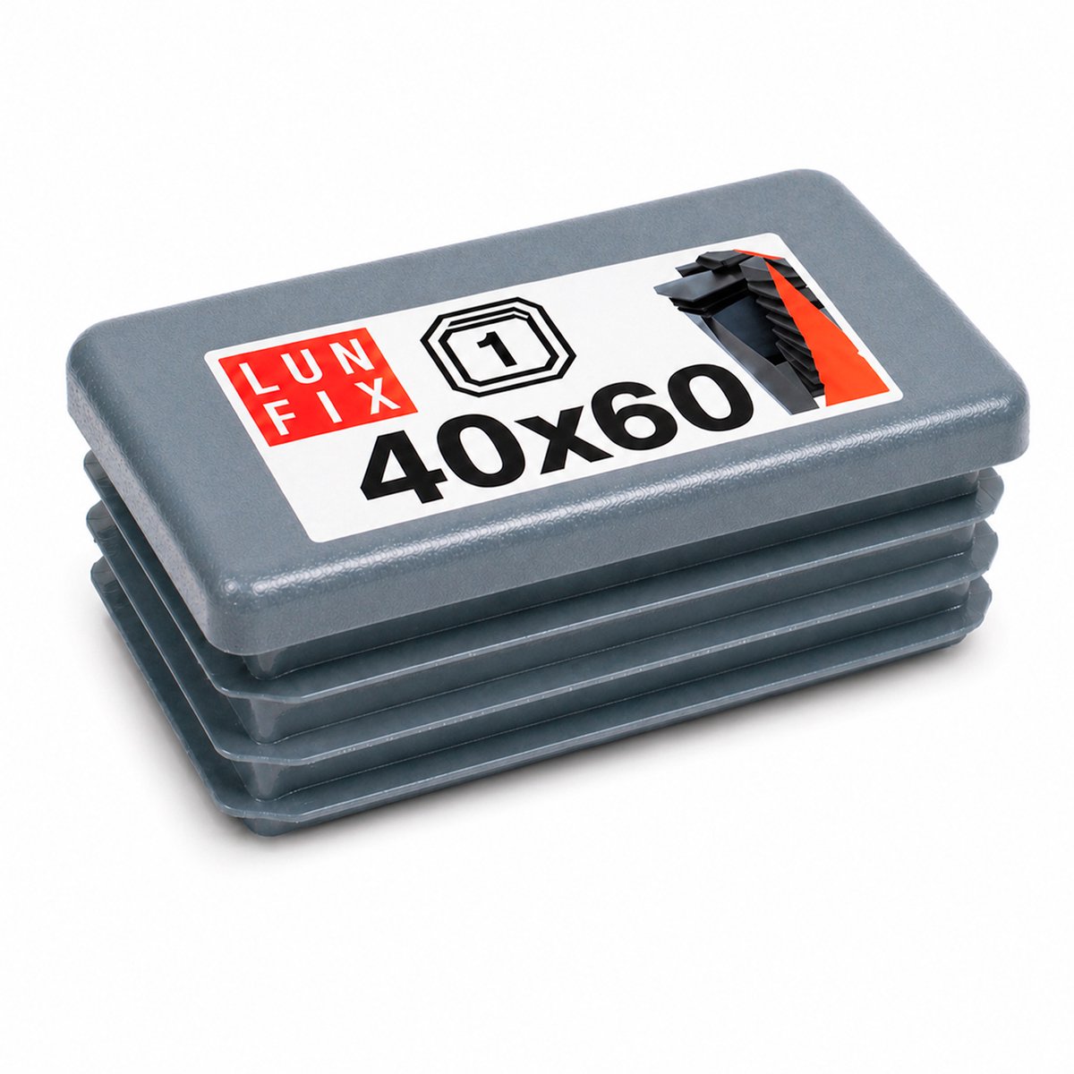 LUN FIX - Meubel vlakverbinder - 58x14x1,5mm - 10 stk