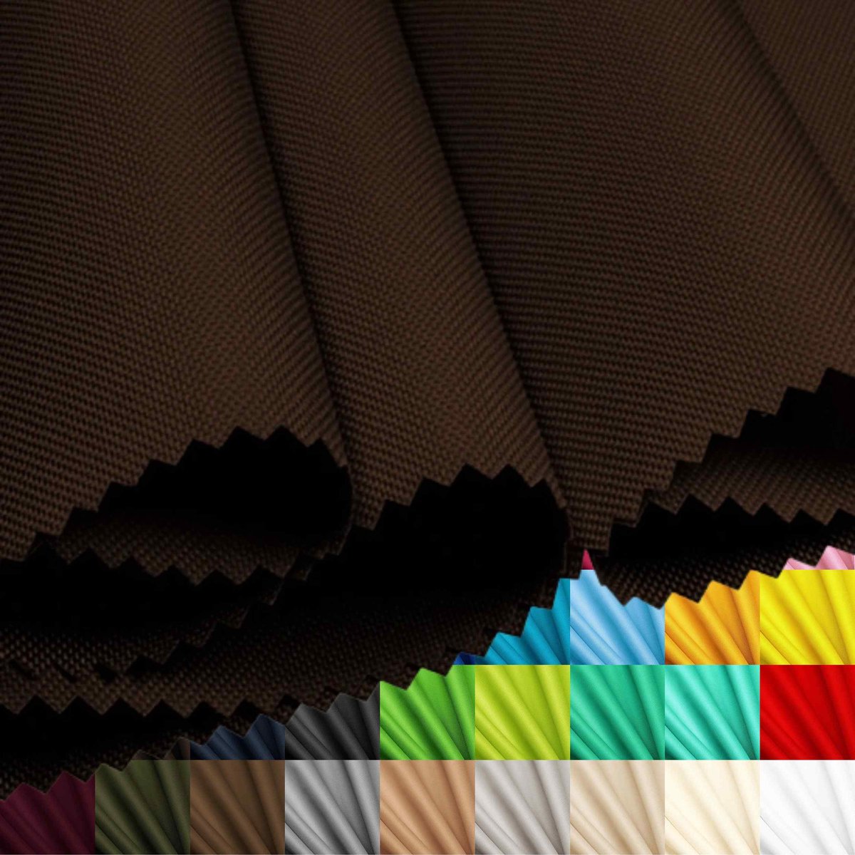 Lantigo Oxford 500D Stof Waterdicht Chocoladebruin 160 cm Meterware 1 m – scheurvast & PU-gecoat