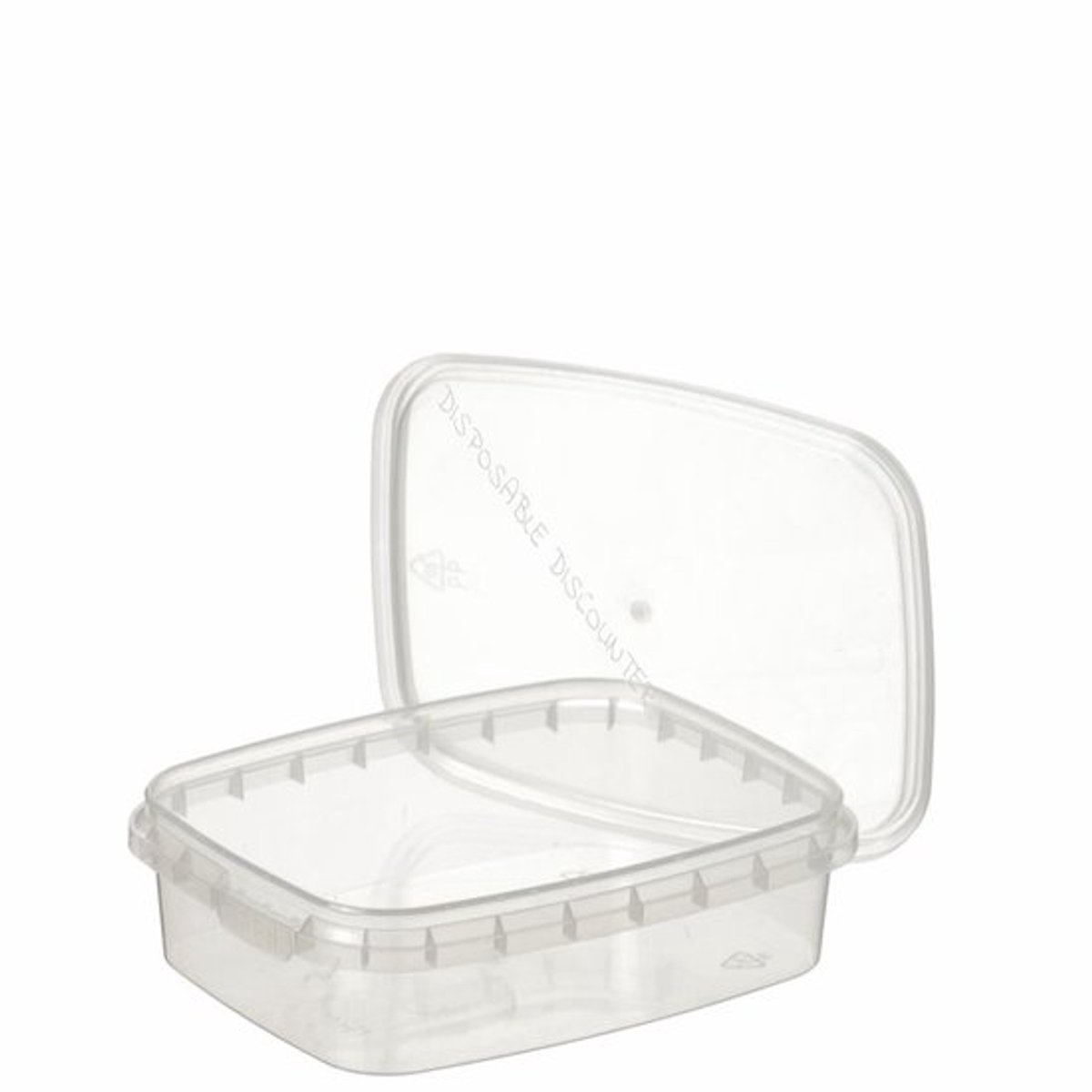 Oswalt - 300 plastic bakjes 150 ml - Transparant met deksel