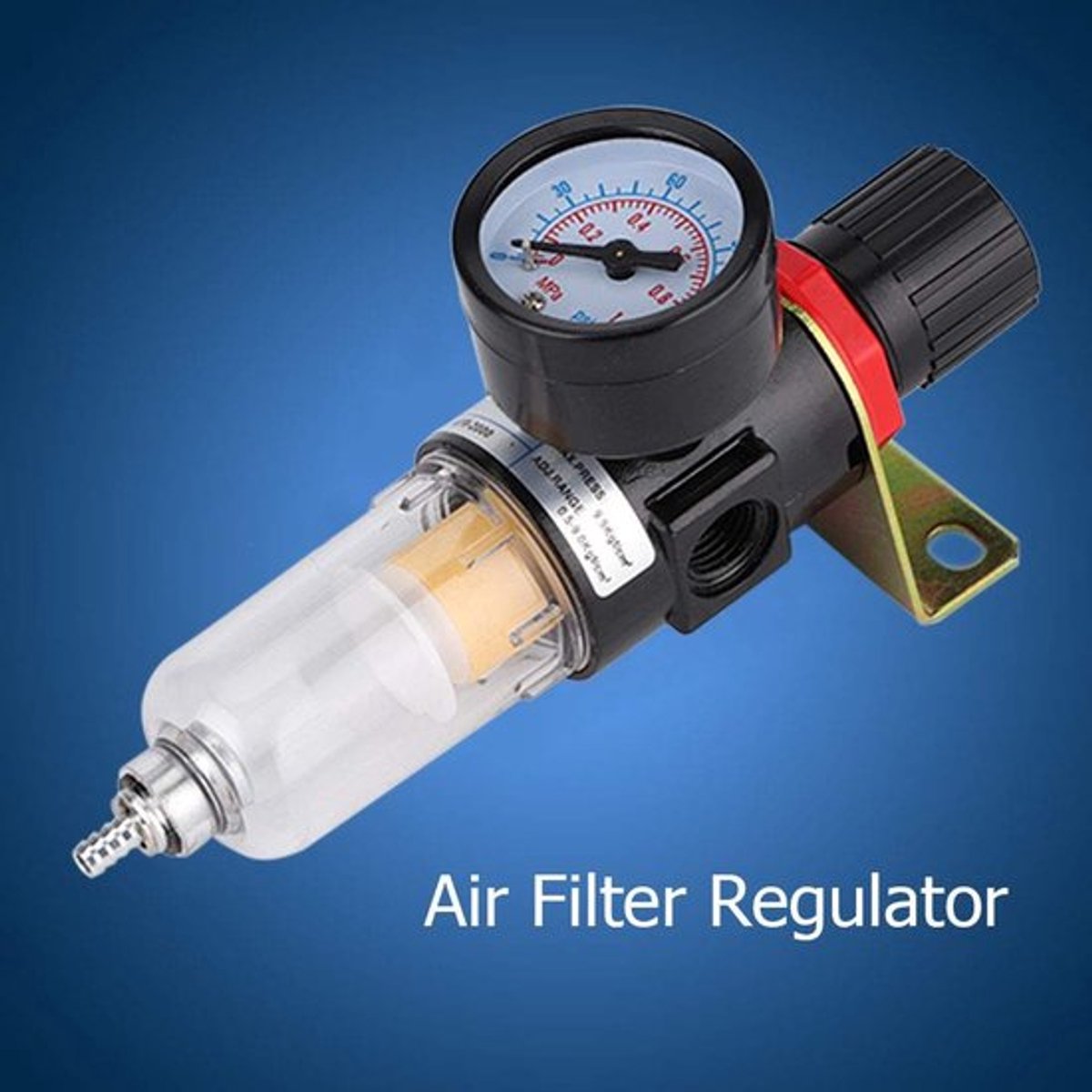 Vochtval met Meetinstrument - Luchtfilterregelaar - Luchtcompressor - Condensaat Scheider - Effectieve Filtering - Voor Pneumatisch Gereedschap - Luchtfilter
