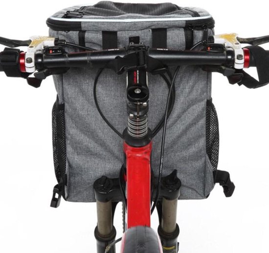Gadgetzan® Opvouwbare Huisdieren Fietsmand & Rugzak - Polyester Reistas voor Hond en Kat - Voor Fietsen en Outdoor Gebruik - Bordeauxrood — afbeelding 3