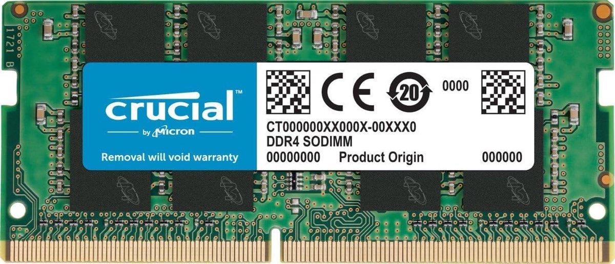 Crucial RAM CT16G4SFD824A 16GB DDR4 2400MHz CL17 Laptop Werkgeheugen - ShopVlot