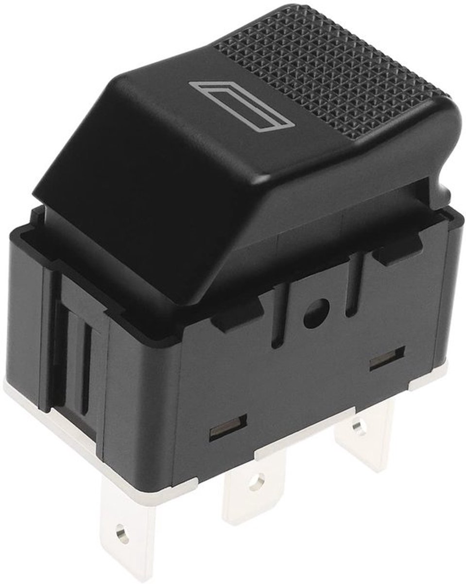 Raambedieningsschakelaars - Vervanging - Eenvoudige installatie - Zwart - Compatibel met VW Transporter T4 - Auto-accessoires - Kunststof