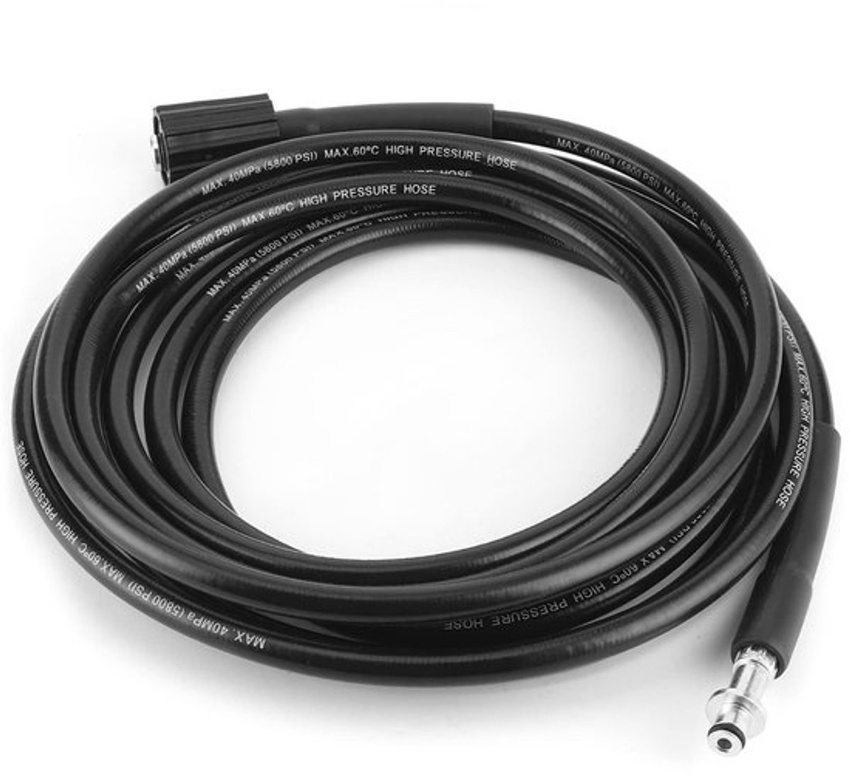Hogedrukreiniger Slang 6m-15m - Duurzaam Rubber - Compatibel met K2/K3/K4/K5 - Multifunctionele Reiniging - Eenvoudig te gebruiken - Slijtvast Materiaal - Reinigingsslang