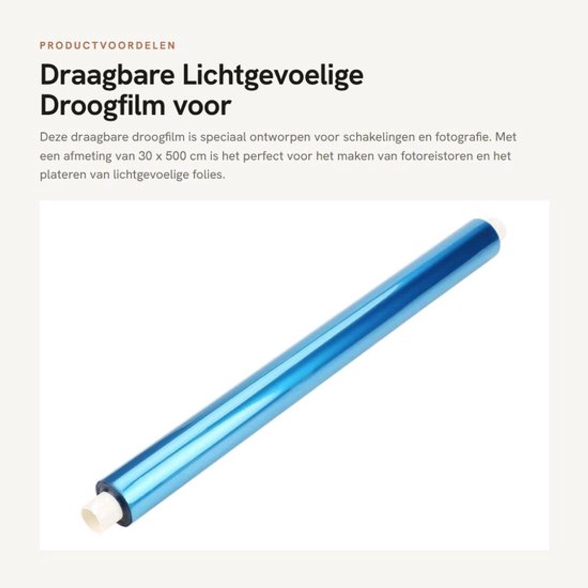 Draagbare Lichtgevoelige Droogfilm voor Fotografie en Plateren