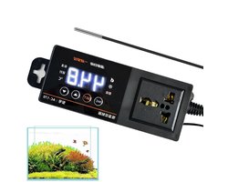 Terrarium Thermostaat - Temperatuurregelaar - Klimaat Beheer - Automatische Veiligheid - 20 Centimeter - Zwart