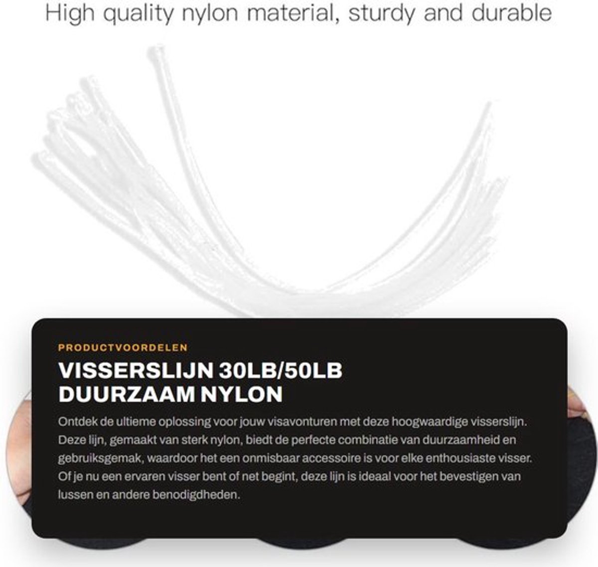 Gevlochten Lijn 10 Stuks 30LB/50LB - Visslussen Connector - Fly Loop Lijn - Visgerei Accessoire - Duurzaam Nylon - Ideaal voor Vissers - Vliegvislijn
