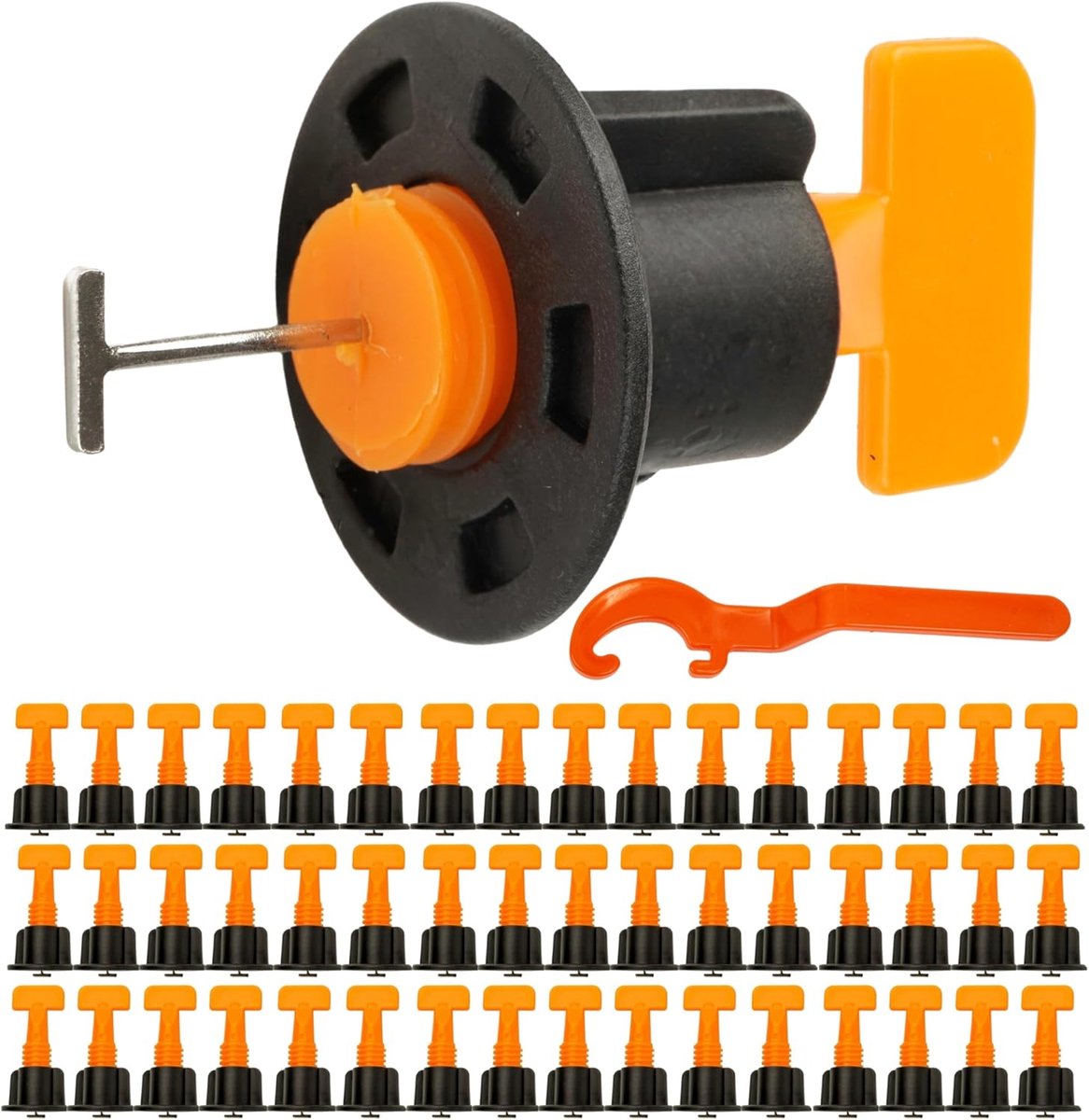 Tegelnivelleersysteem 2-8 mm - Herbruikbare montagehulp - Voor tegels van 5-18 mm - Eenvoudig te gebruiken - ShopVlot