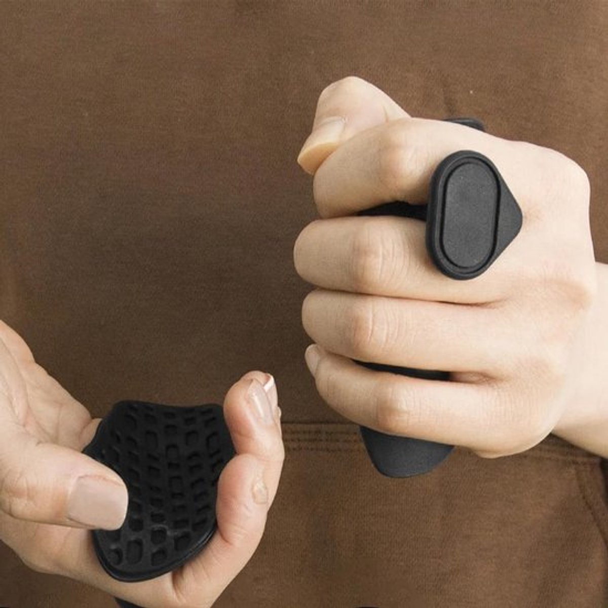 Gym Handgrepen Antislip - Rubberen Trainingshandschoenen - Gewichtheffen - Oefening - Siliconen - Anatomisch Ontwerp