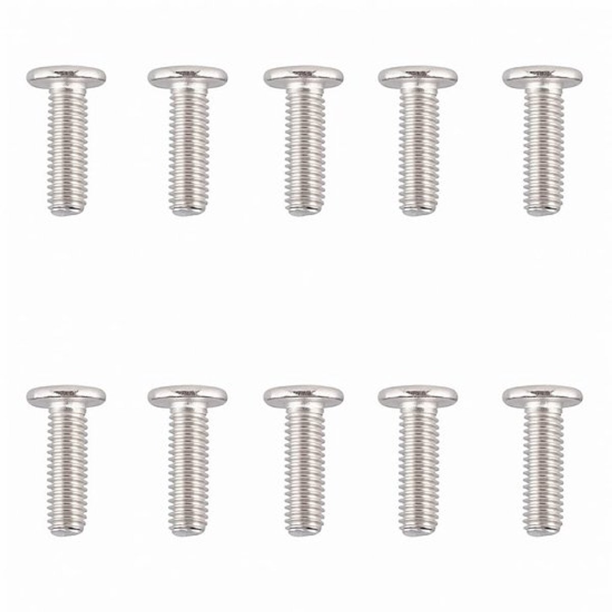 Platte Kopschroeven 10 Stuks - M8 x 10 mm - Roestvrij Staal A2 V2A - Zeskantige Aandrijving - Corrosiebestendig - Voor Buiten/Vochtige Omgevingen - Schroeven