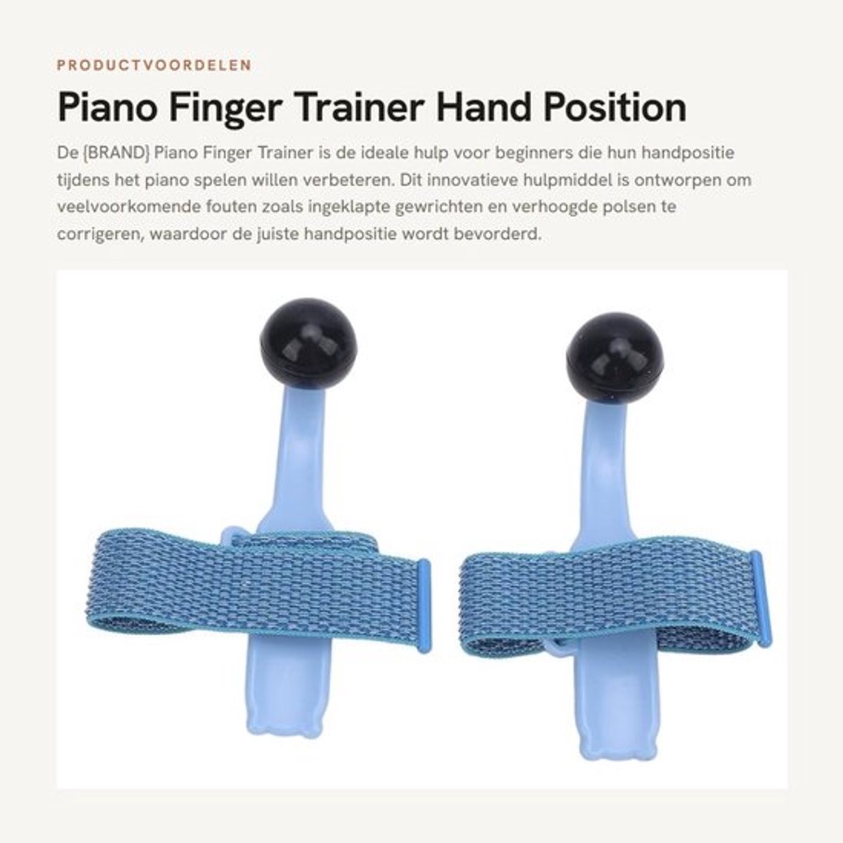 Piano Vingertrainer Ergonomische Ondersteuning - Vingerpositioneringscorrector - Oefenaccessoire - Voor Beginners - Inclusief 2 Trainers - Verbeterde Leerervaring - Piano Oefenmateriaal