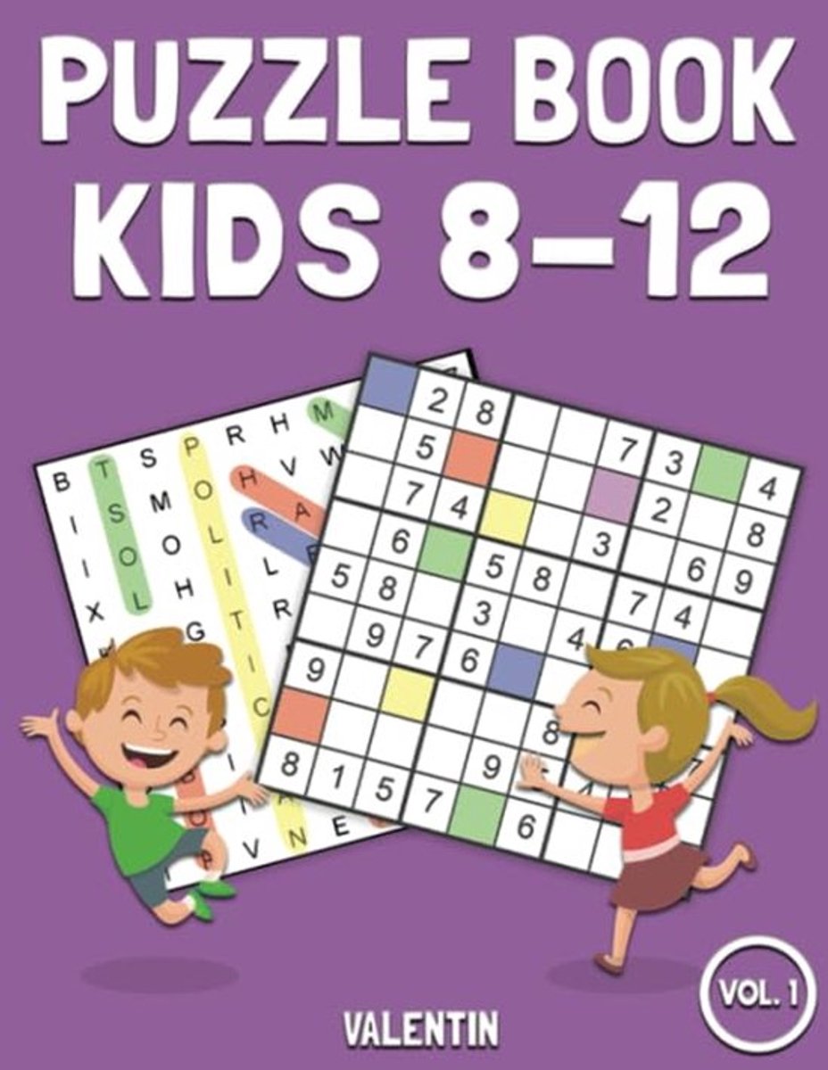 SnelShoppen - Puzzle Book Kids 8-12: 100 Woordzoeker & 100 Sudoku Puzzels met Oplossingen - Veel Plezier voor Kinderen, Educatief Speelgoed voor Thuis