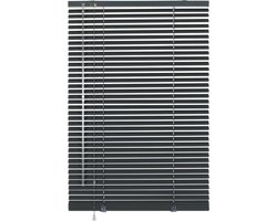 Aluminium jaloezie - Raamdecoratie Blinds - Privacy en zonwering - Bevestiging zonder boren - 60 x 130 cm - Leisteen