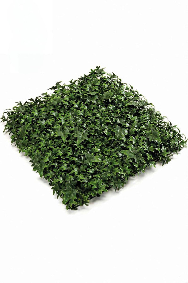 Emerald Kunst Plantenwand Hedera UV 50x50cm - Kunstplant voor binnen Groen