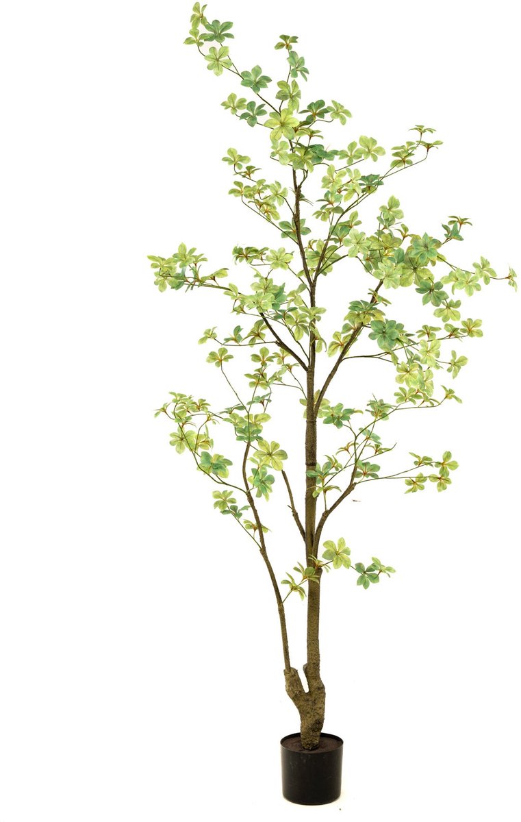 Emerald Kunstboom Tropaeolum 185cm - Kunstplant voor binnen - Tropaeolum plant - Oost Indische kers Groen