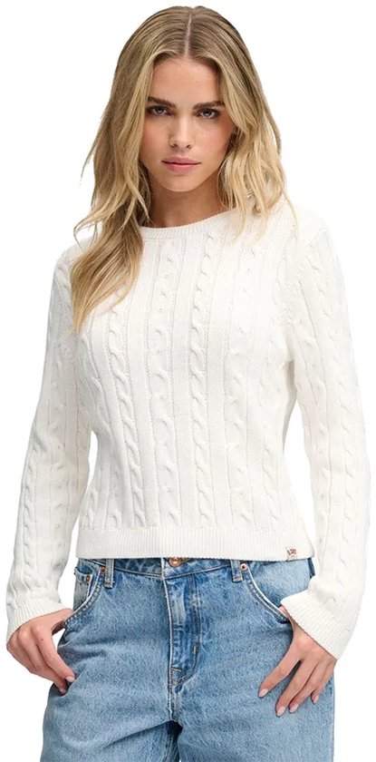 Superdry - Essentials SD&CO Kabelgebreide Trui - Dames - Sweaters
