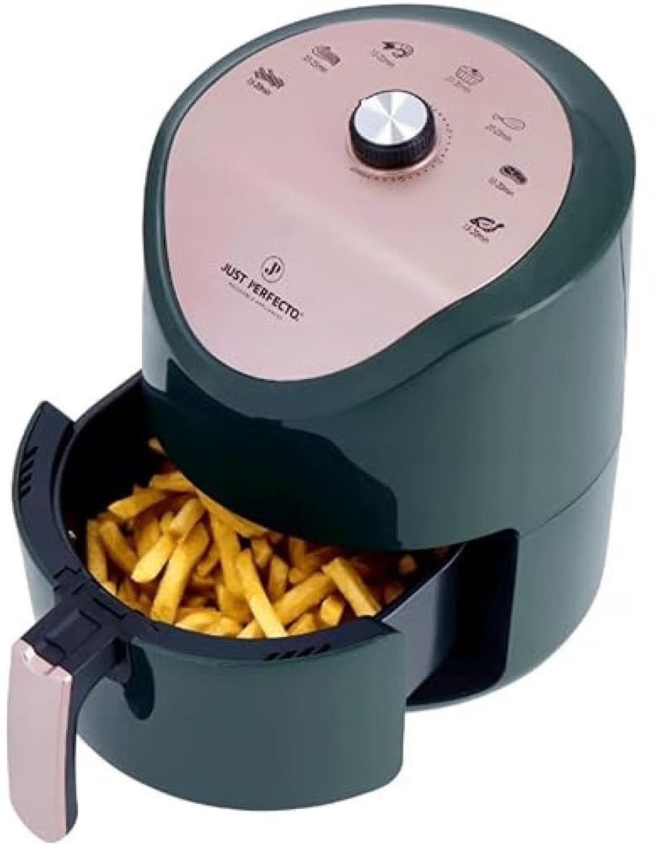 SnelShoppen - Hot Air Fryer 3,5L - Olievrije Frituurpan - 1200W - 7 Kookprogramma's - Heteluchtfriteuse voor Gezond Koken - Ideaal voor Keuken en Fees
