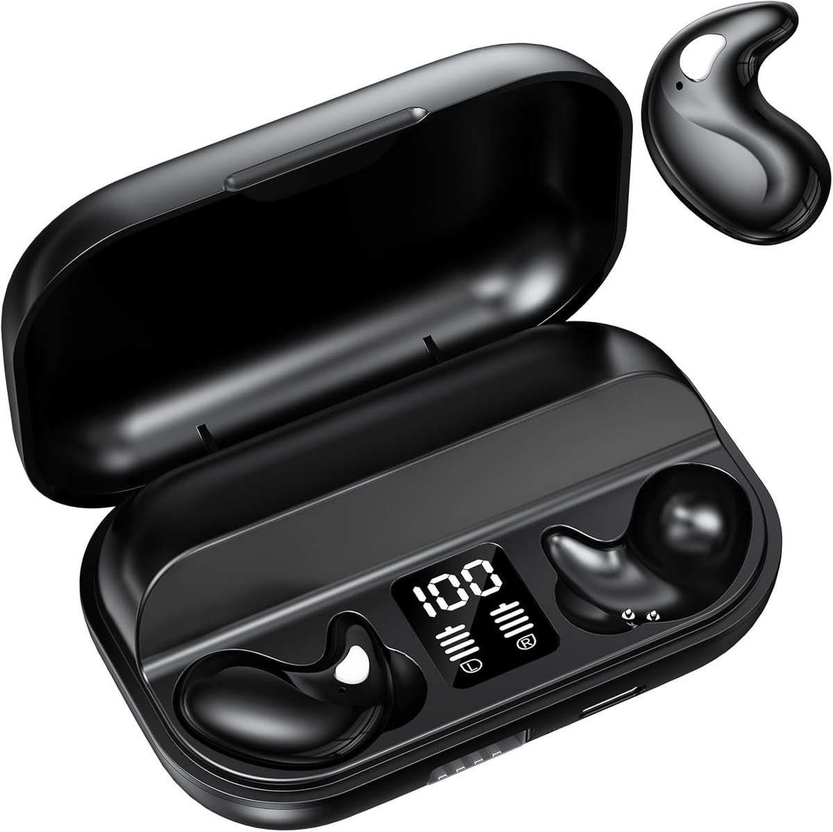 Draadloze mini hoofdtelefoon - in-ear - ruisonderdrukking - ideaal voor slapen - ShopVlot