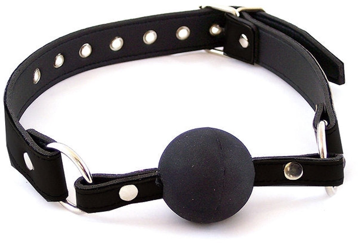 Rouge - Lederen Ball Gag - Zwart