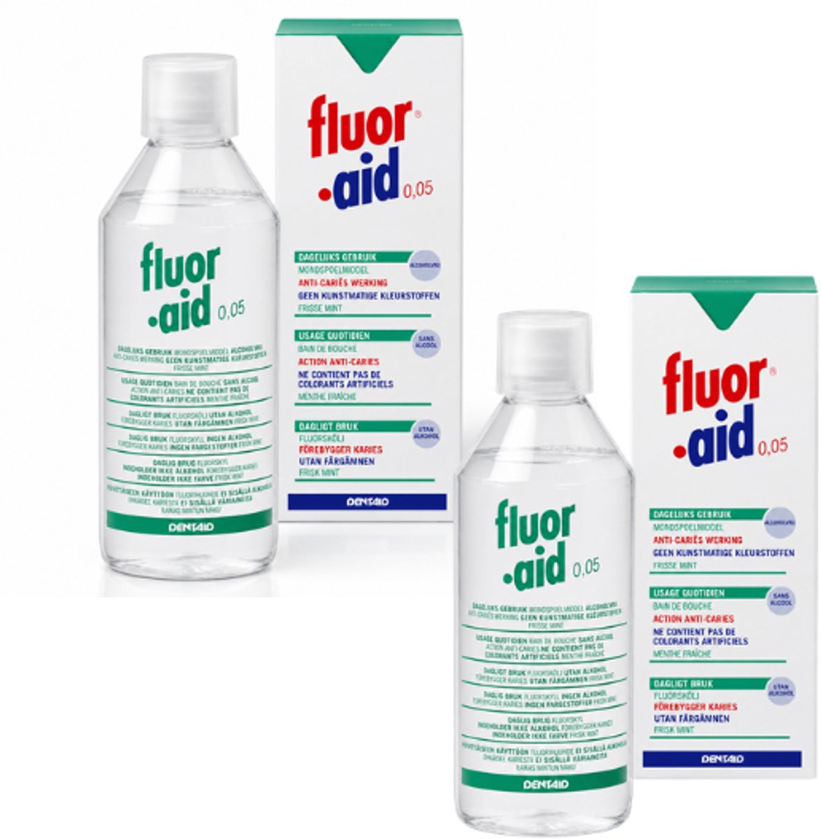 FluorAid Mondspoelmiddel - 2 x 500 ml