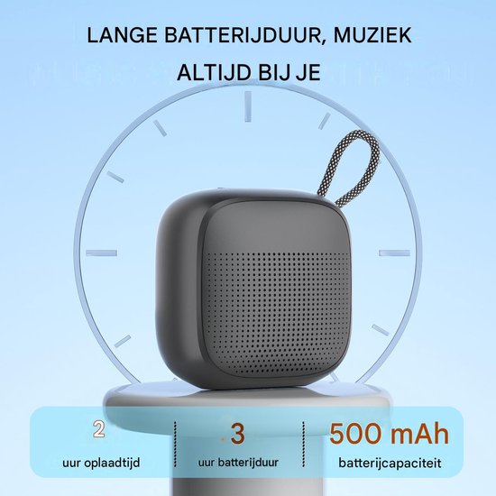 longziming -Draagbare Bluetooth Luidspreker - Mini Speaker - Compacte Draadloze Speaker met Krachtig Geluid - Bluetooth 5.3 - TF Kaart en AUX Ondersteuning - Voor Buiten, Reizen en Sport van Longziming — afbeelding 2