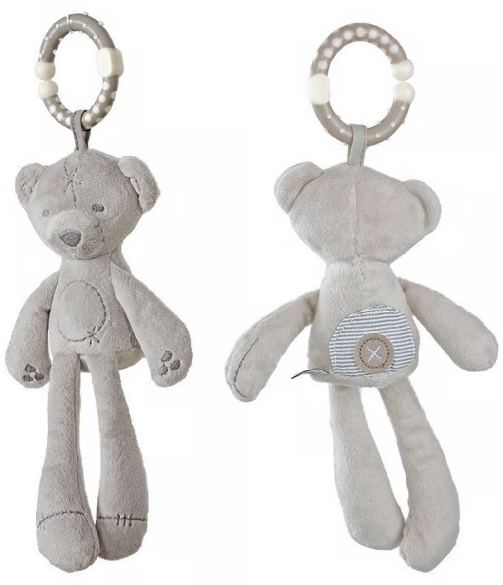 Rammelaar beertje met ophanghaak - baby - cadeau - schattig - slapen - spelen
