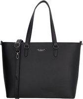 Piero Erbacci Shopper - Schoudertas - Slijtvast & Tijdloos - School - Werk - Ruime Dames Tas - Zwart