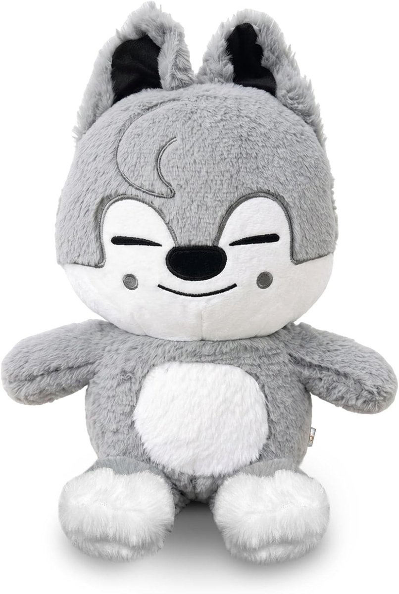 Schattige Pluche Wolvenknuffel, Zachte Pop voor Thuisdecoratie, Verjaardagscadeau voor Kpop Fans en Kinderen (50CM)