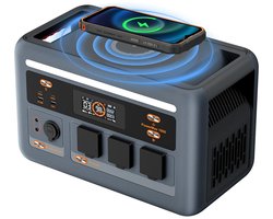 OSCAL PowerMax 1800W Draagbare Powerstation - ggregaat - Noodstroom - Geruisloos - 1024Wh Generator - LiFePO4 - Snel Opladen - 11 Uitgangspoorten - App - Stroomgenerator voor Thuis, Kamperen, Evenementen & Noodpakket