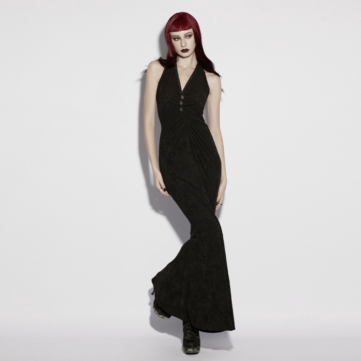 Punk Rave - Midnight Siren Lange jurk - XS/S - Zwart